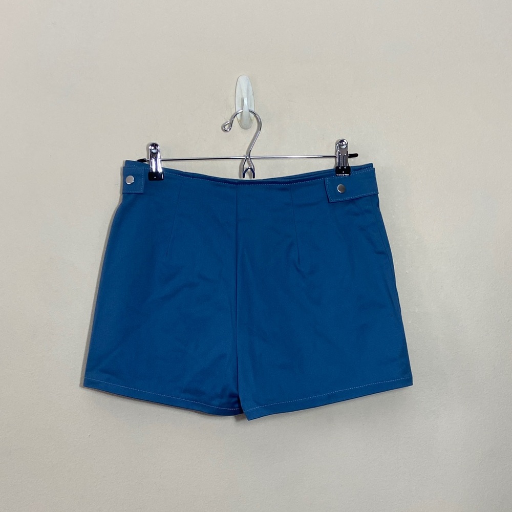 Zara Women's Skort Short Blue Denim Large Summer Cute Shorts Skirt Casual Mini